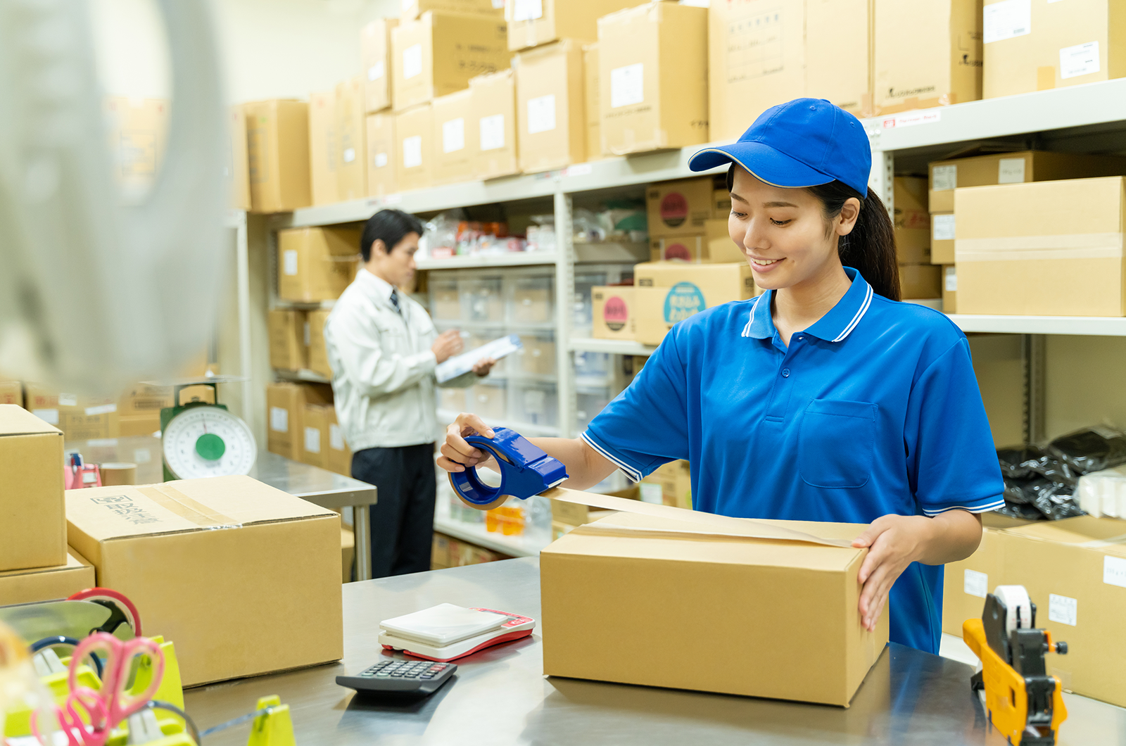保管・ピッキング・検査・流通加工・梱包から発送に至るまでお任せください。
